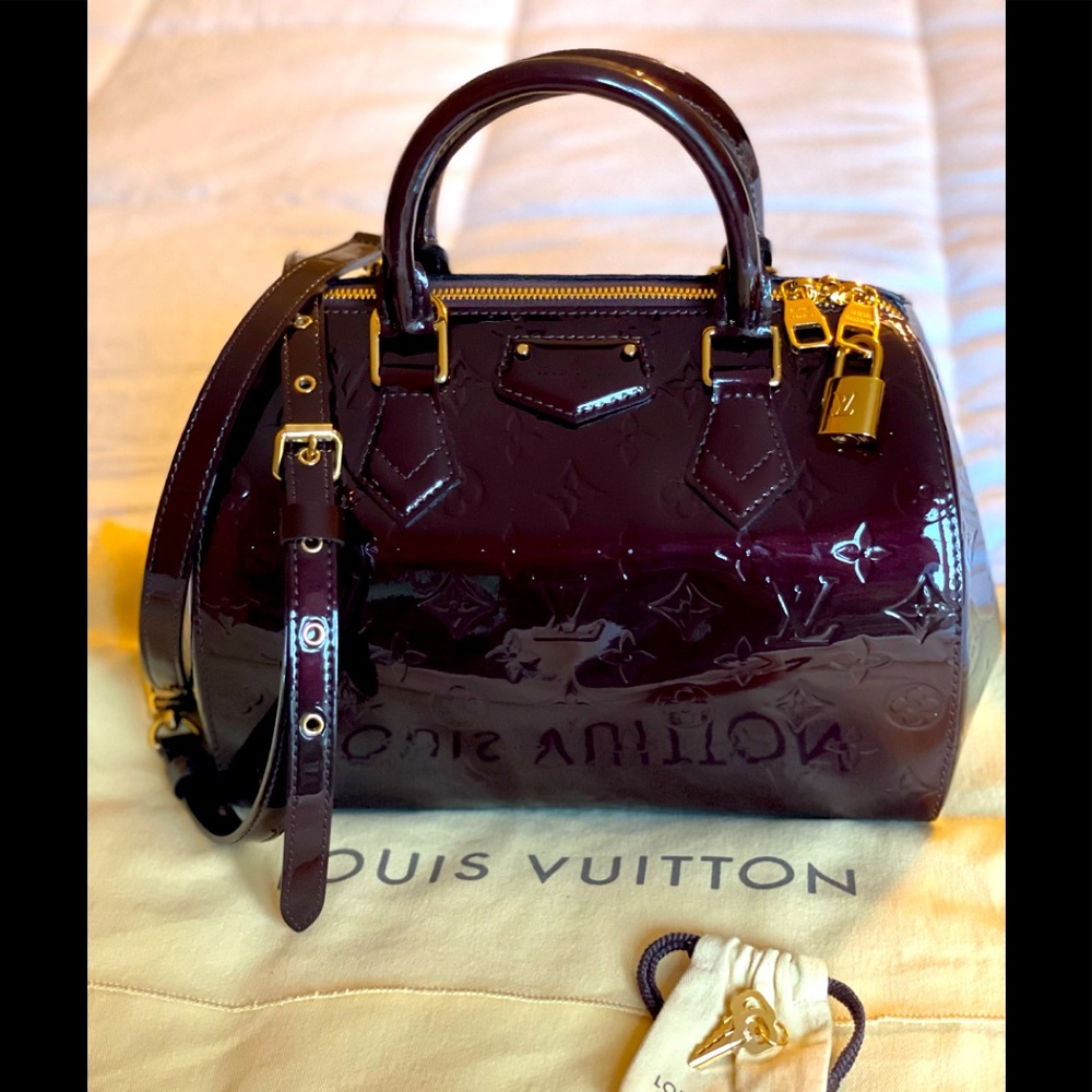 Louis Vuitton Vernis Amarante Montana Bag and Strap